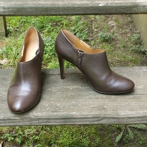 Brown Leather Coach Heels